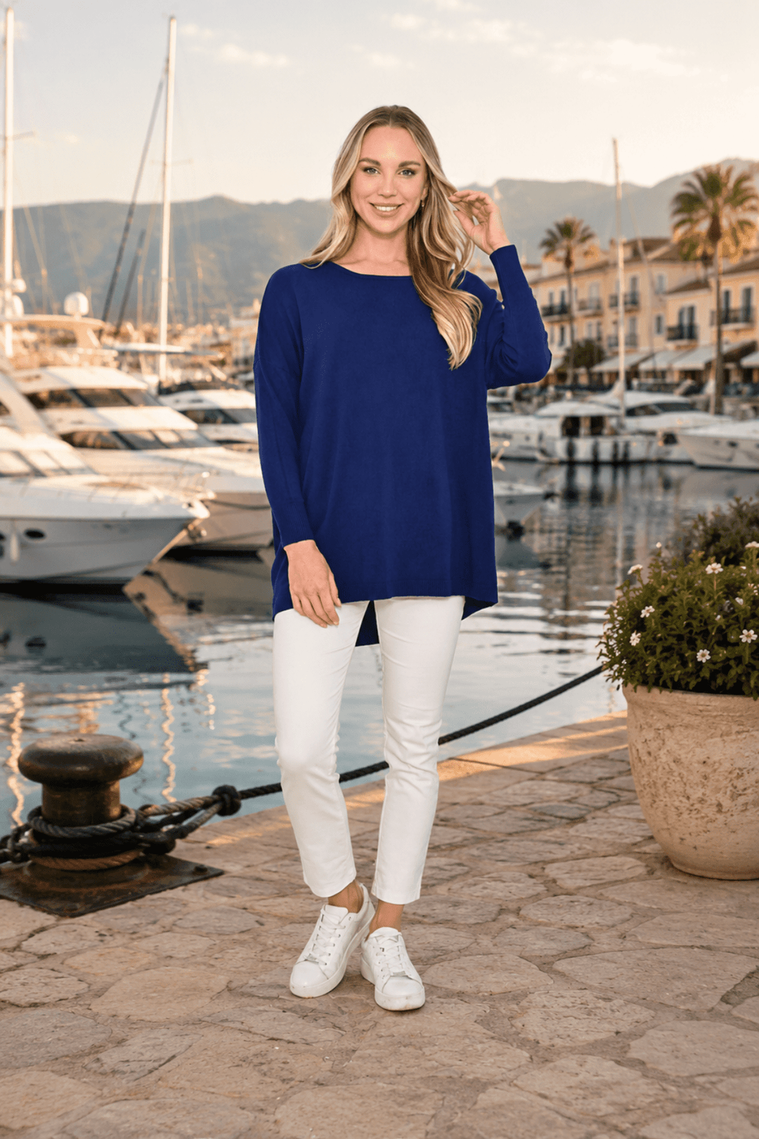The Jumper - Navy - CC27 - Pizazz BoutiqueCali & Co
