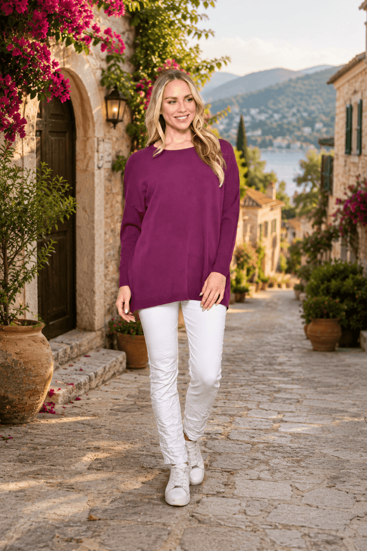 The Jumper - Purple - CC27 - Pizazz BoutiqueCali & Co