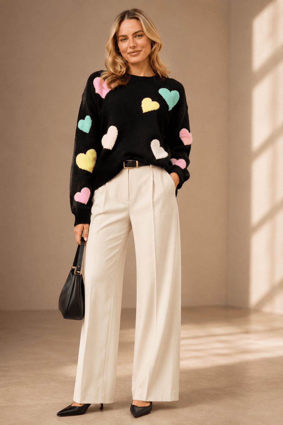 The Lucky Heart Jumper - CK13 - Pizazz BoutiqueCaroline Morgan