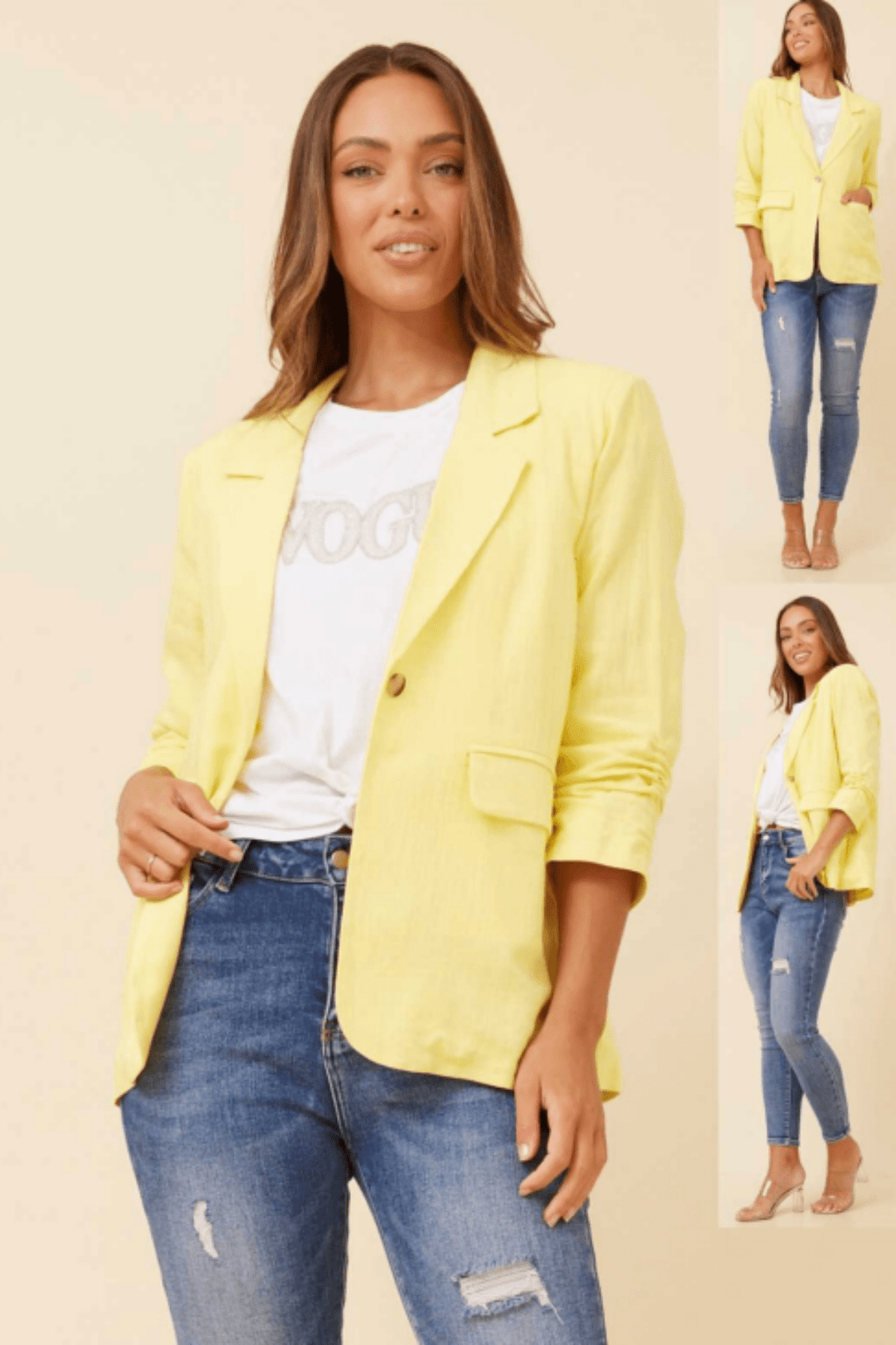 The Lucky Jacket - Lemon - CK15 - Pizazz BoutiqueCaroline Morgan