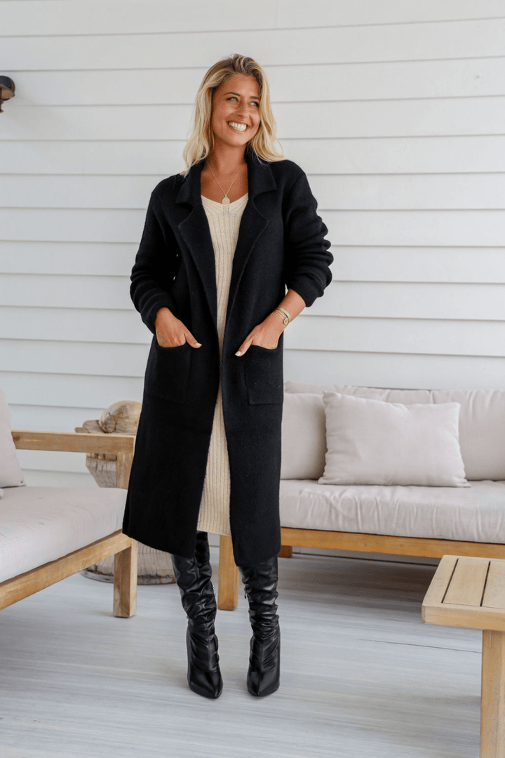 The Lunara Cardi - Black - FR1 - Pizazz BoutiqueFree Spirit