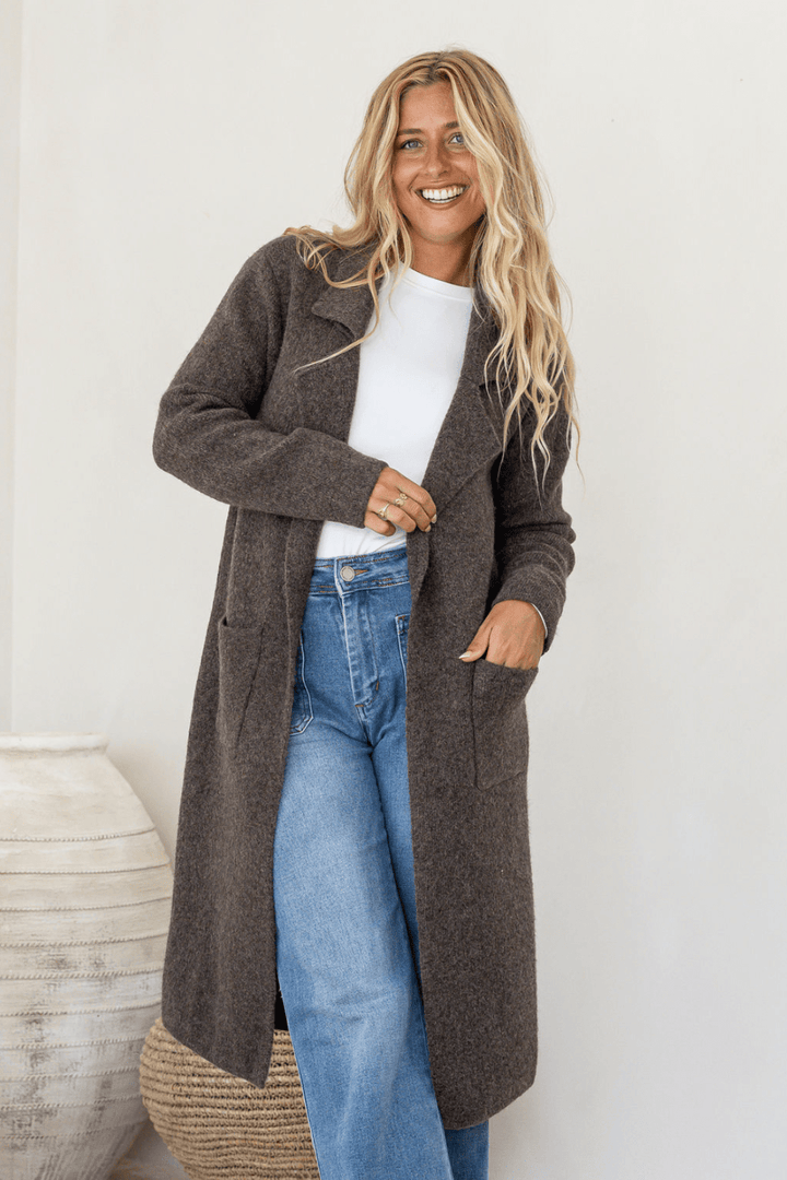 The Lunara Cardi - Chocolate - FR1 - Pizazz BoutiqueFree Spirit