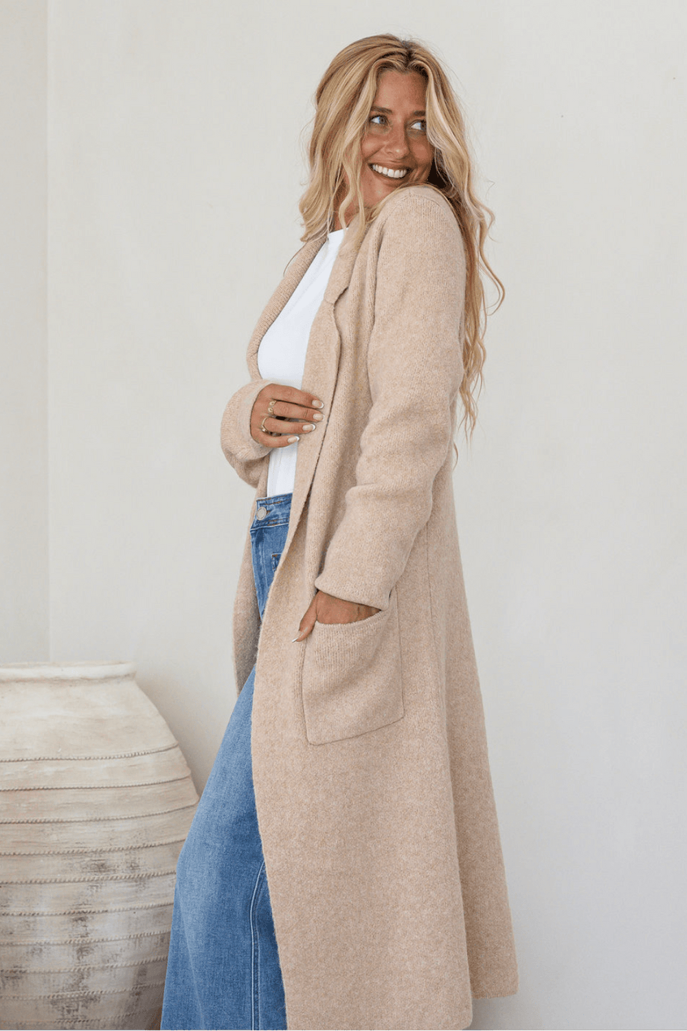 The Lunara Cardi - Fawn - FR1 - Pizazz BoutiqueFree Spirit