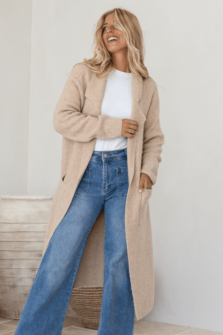 The Lunara Cardi - Fawn - FR1 - Pizazz BoutiqueFree Spirit
