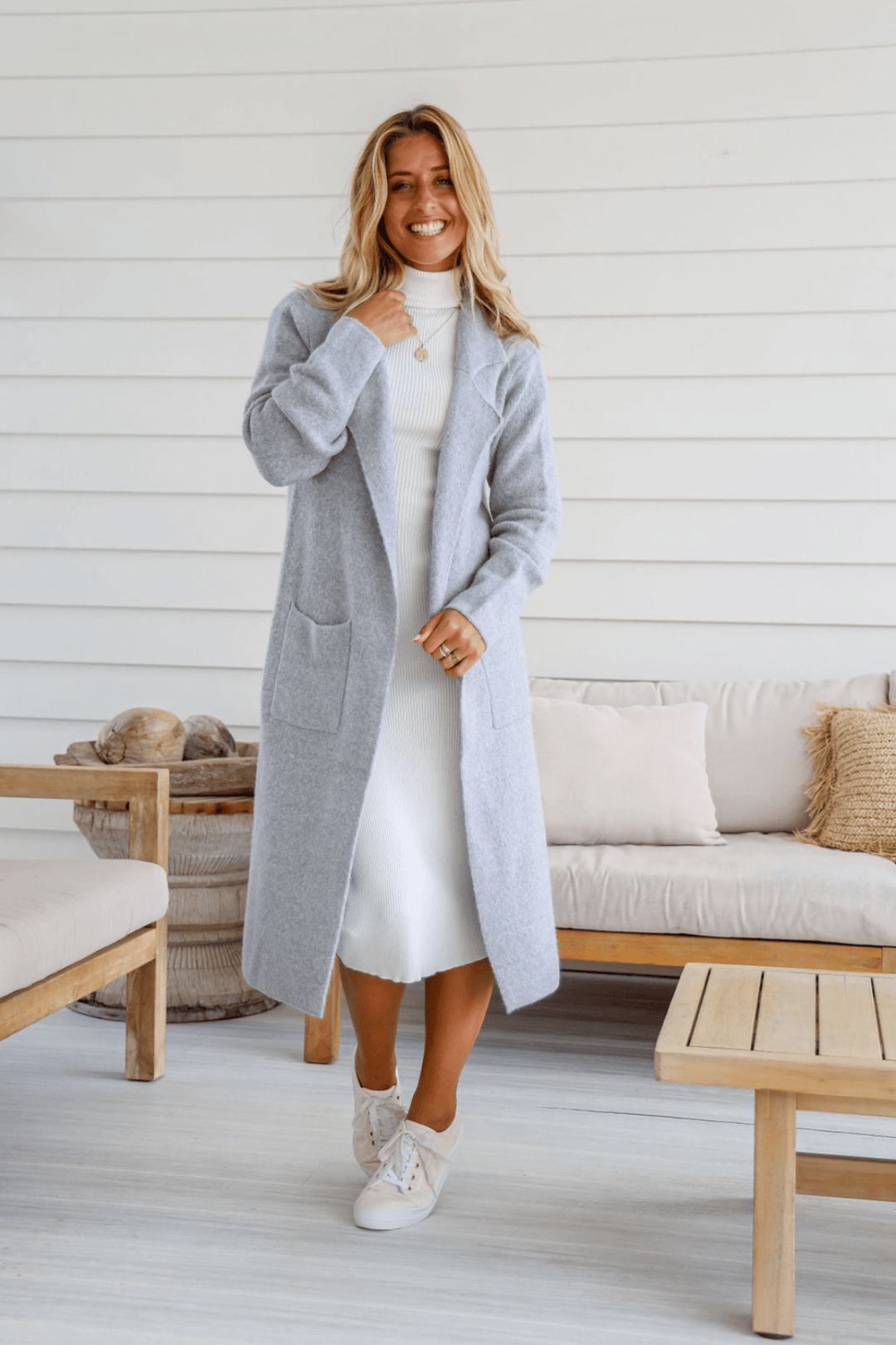 The Lunara Cardi - Grey - FR1 - Pizazz BoutiqueFree Spirit