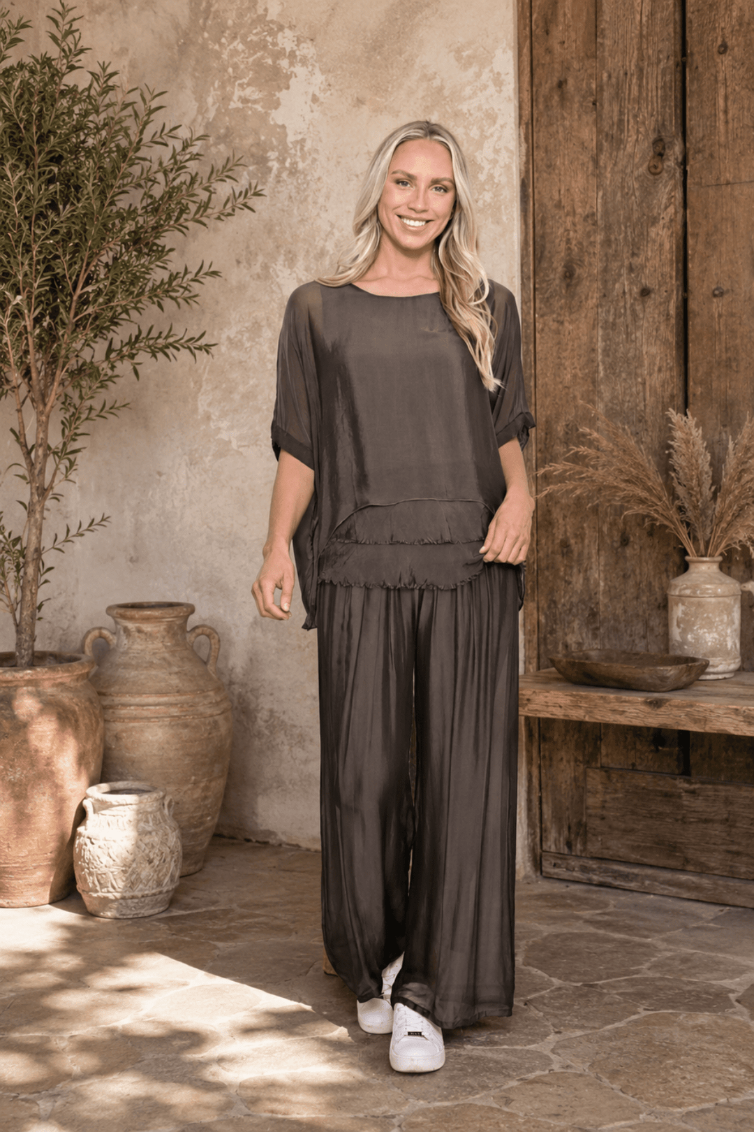 The Serenity Set - Brown - AE10 - Pizazz BoutiqueAE Luxe