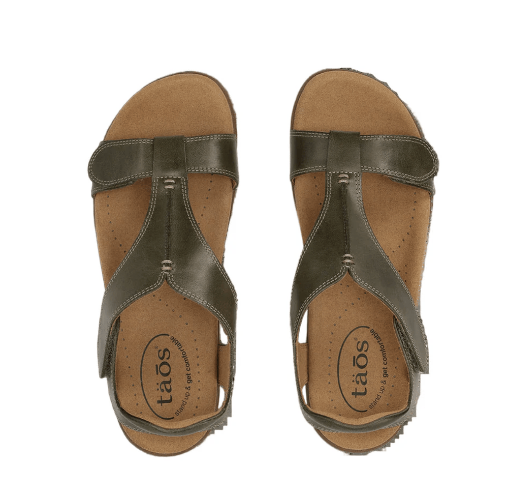 The Show Sandal - Olive - TA1 - Pizazz BoutiqueTaos Shoes