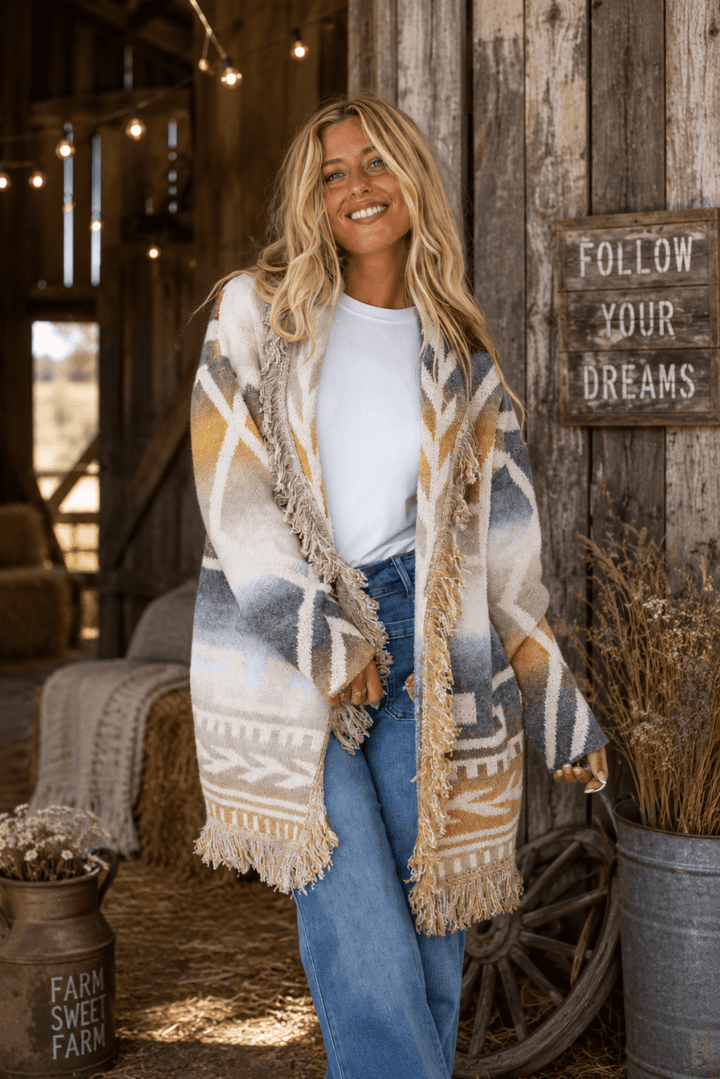 The Tassel Edge Cardi - FR10 - Pizazz BoutiqueFree Spirit