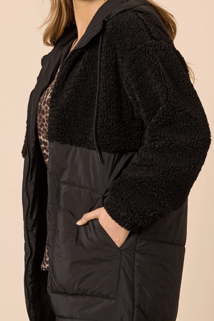The Teddy Jacket - Black - TZ46 - Pizazz BoutiqueThreadz