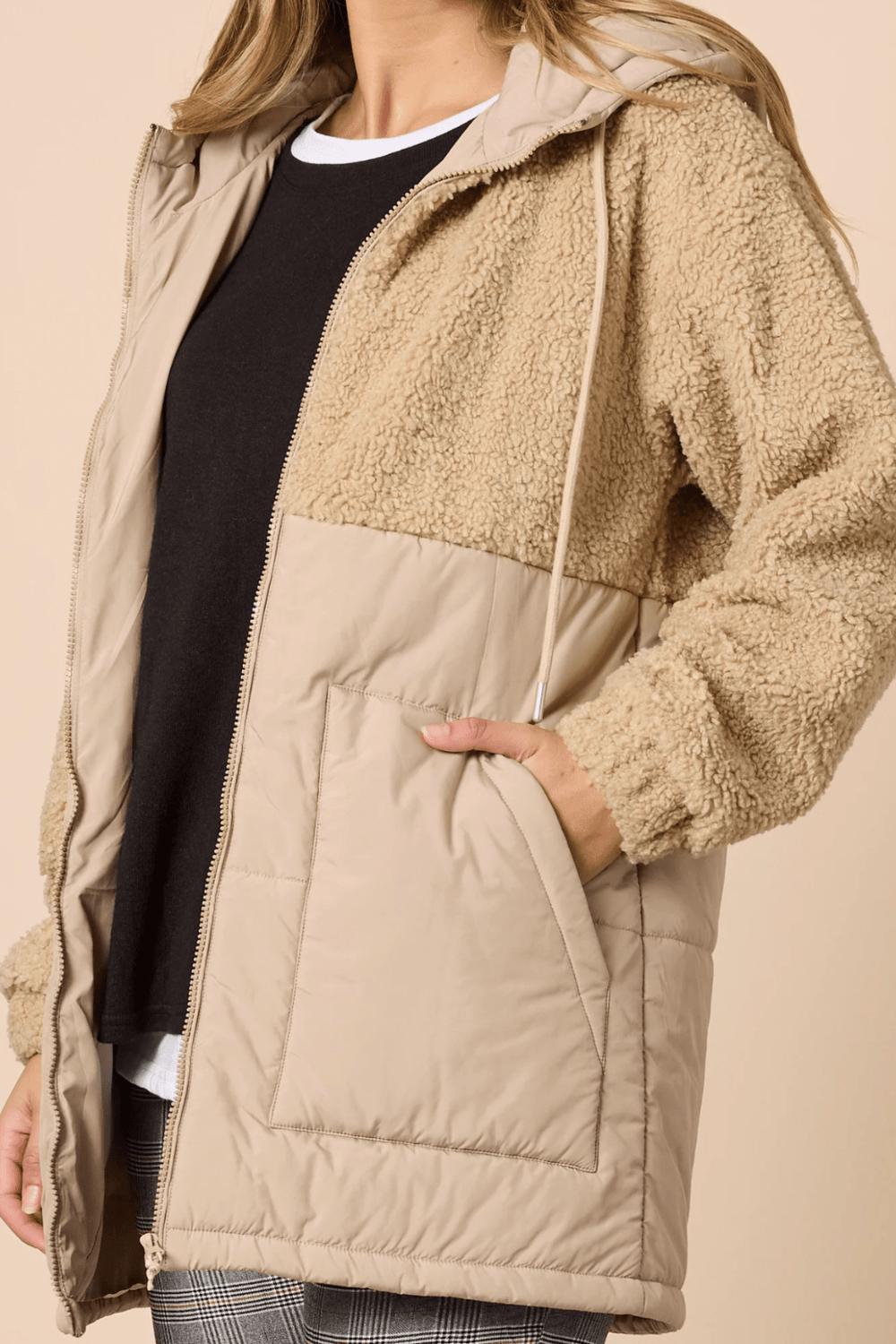 The Teddy Jacket - Natural - TZ46 - Pizazz BoutiqueThreadz