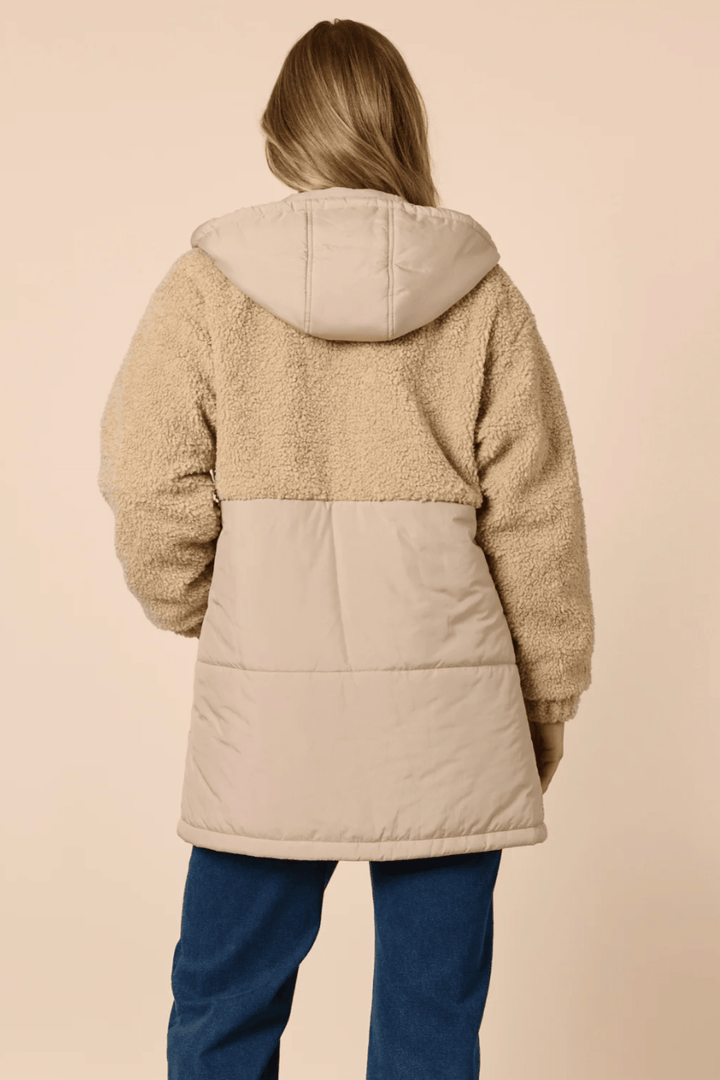The Teddy Jacket - Natural - TZ46 - Pizazz BoutiqueThreadz