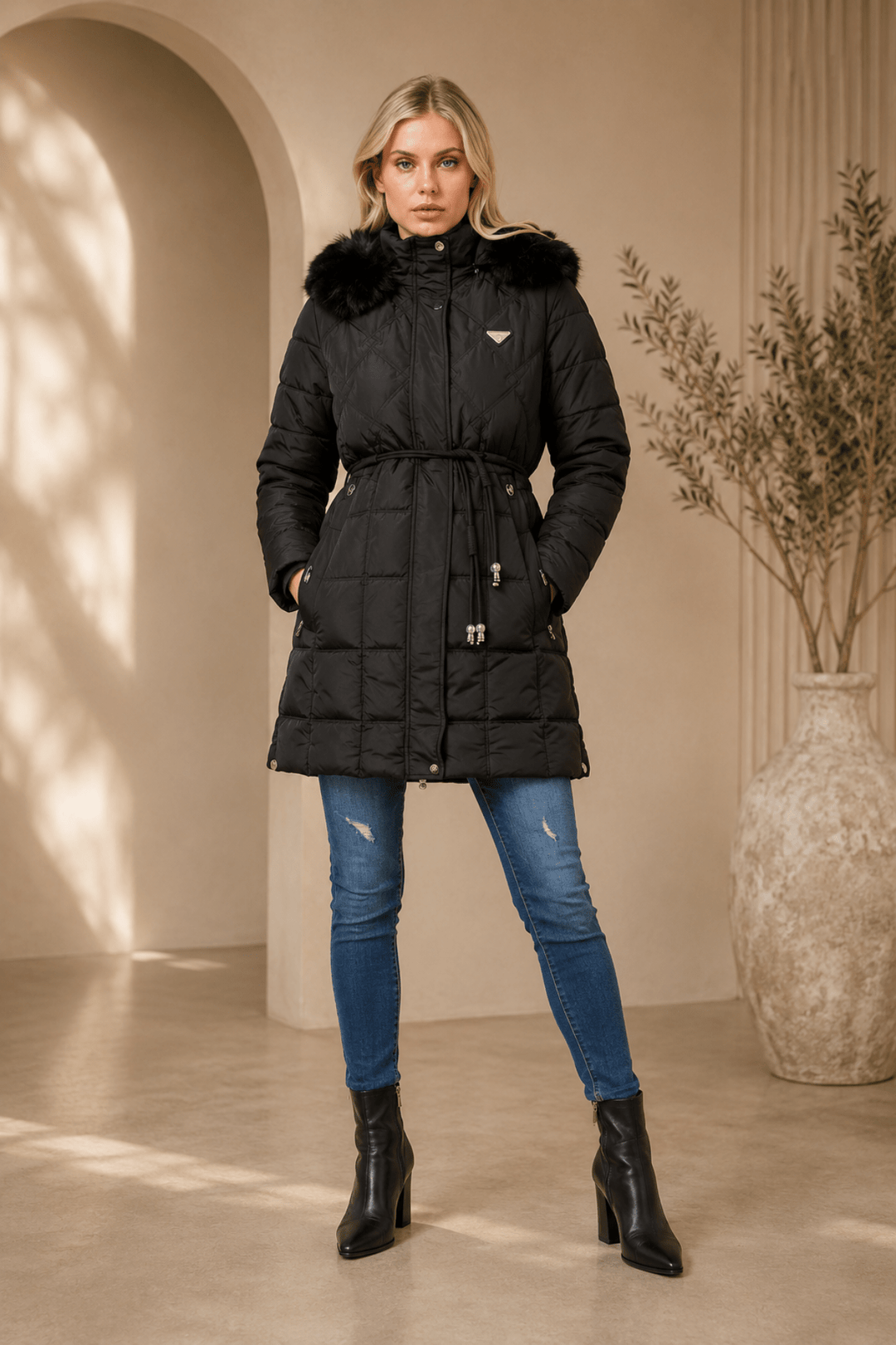 The Vienna Puffer - Black - CK45 - Pizazz BoutiqueCaroline Morgan