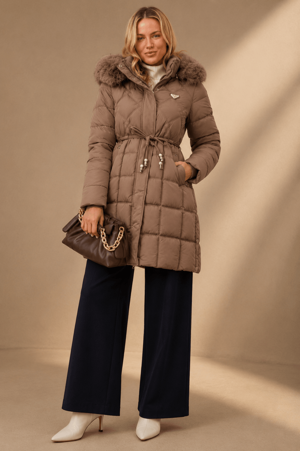 The Vienna Puffer - Brown - CK45 - Pizazz BoutiqueCaroline Morgan