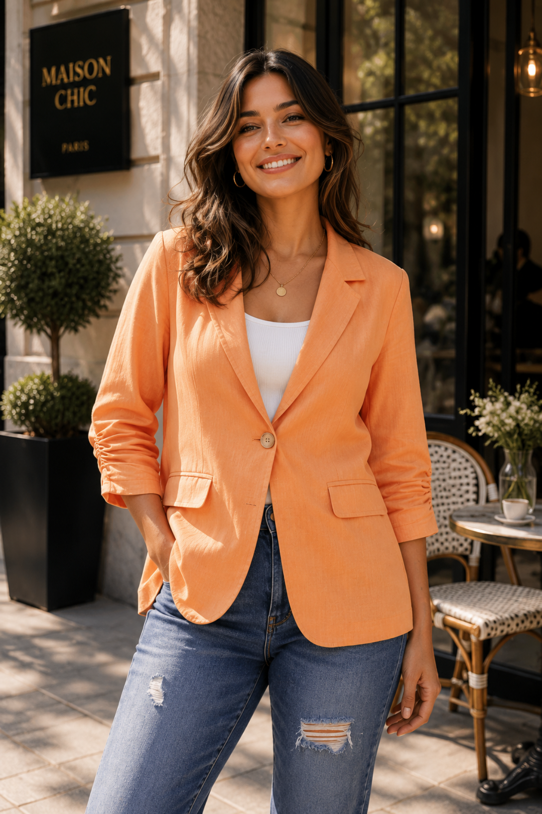 The Lucky Jacket - Tangerine - CK15
