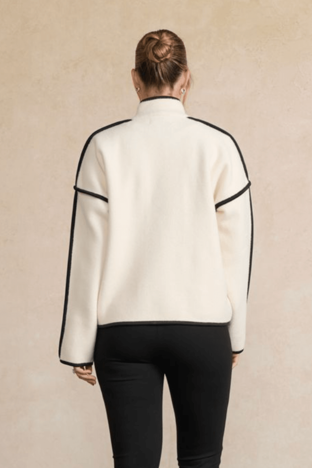 Tiffany Jacket - Cream/Black - CJ31 - Pizazz BoutiqueHolmes & Fallon