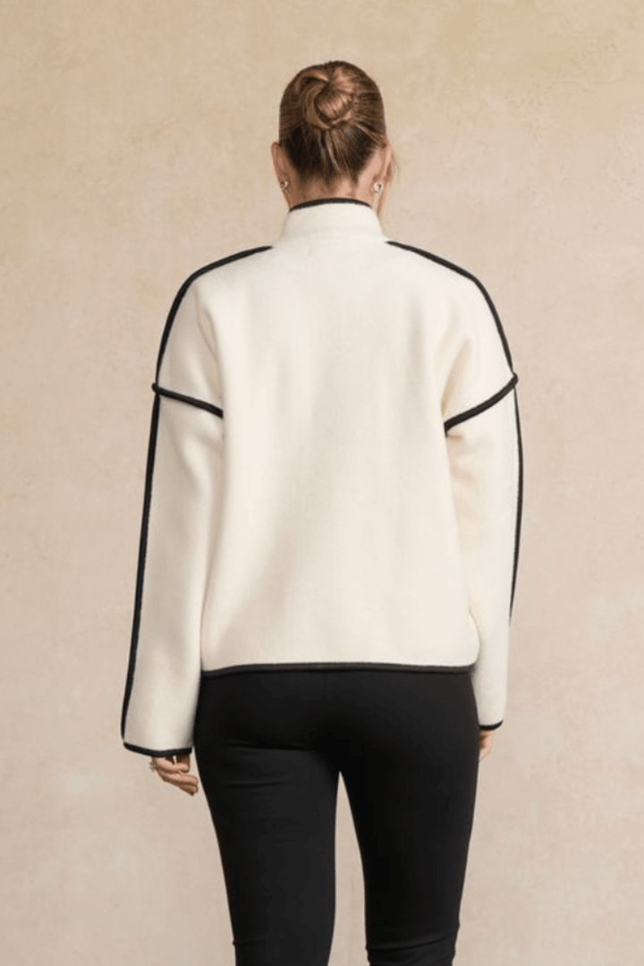 Tiffany Jacket - Cream/Black - CJ31 - Pizazz BoutiqueHolmes & Fallon