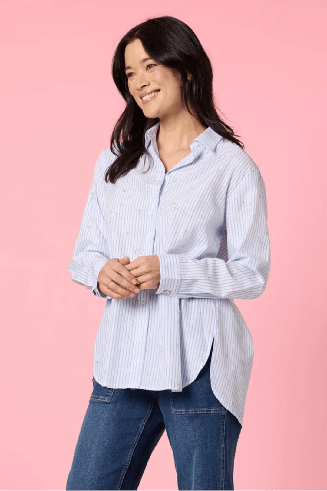 Tiffany Stripe Shirt - GS28 - Pizazz BoutiqueGordon smith