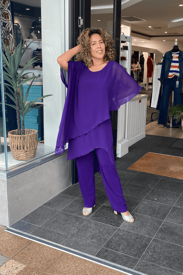 Tilly Jumpsuit - Purple - SIS1 - Pizazz BoutiqueSister sister