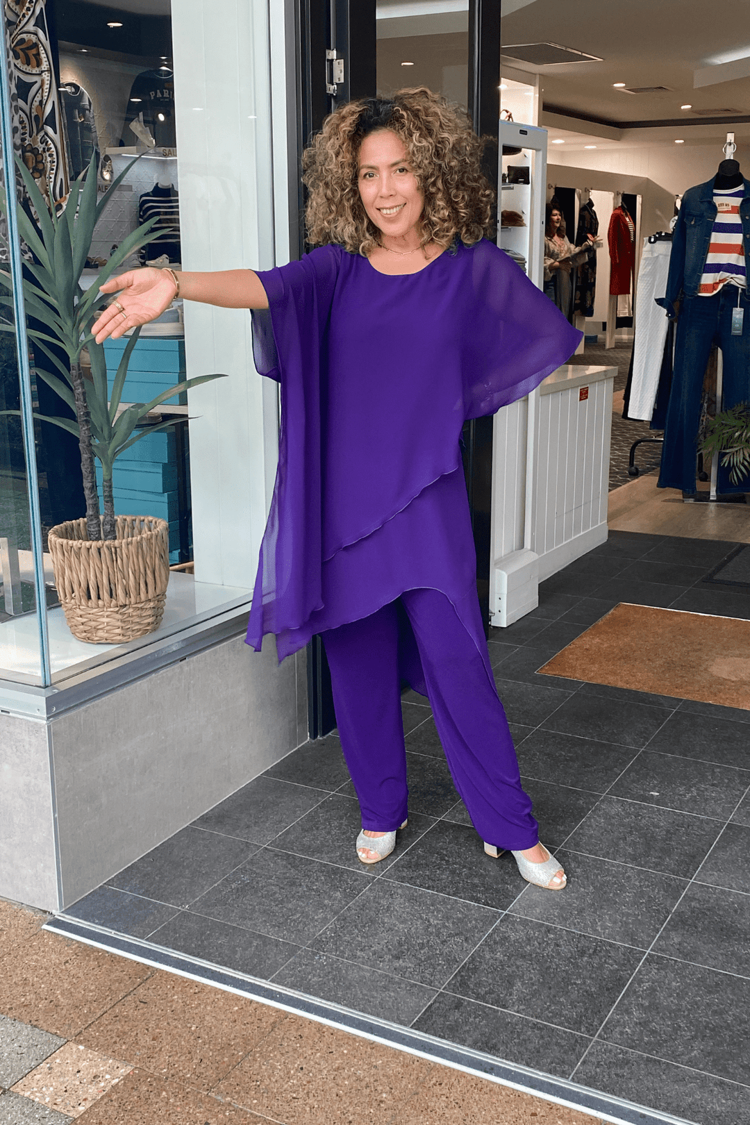 Tilly Jumpsuit - Purple - SIS1 - Pizazz BoutiqueSister sister