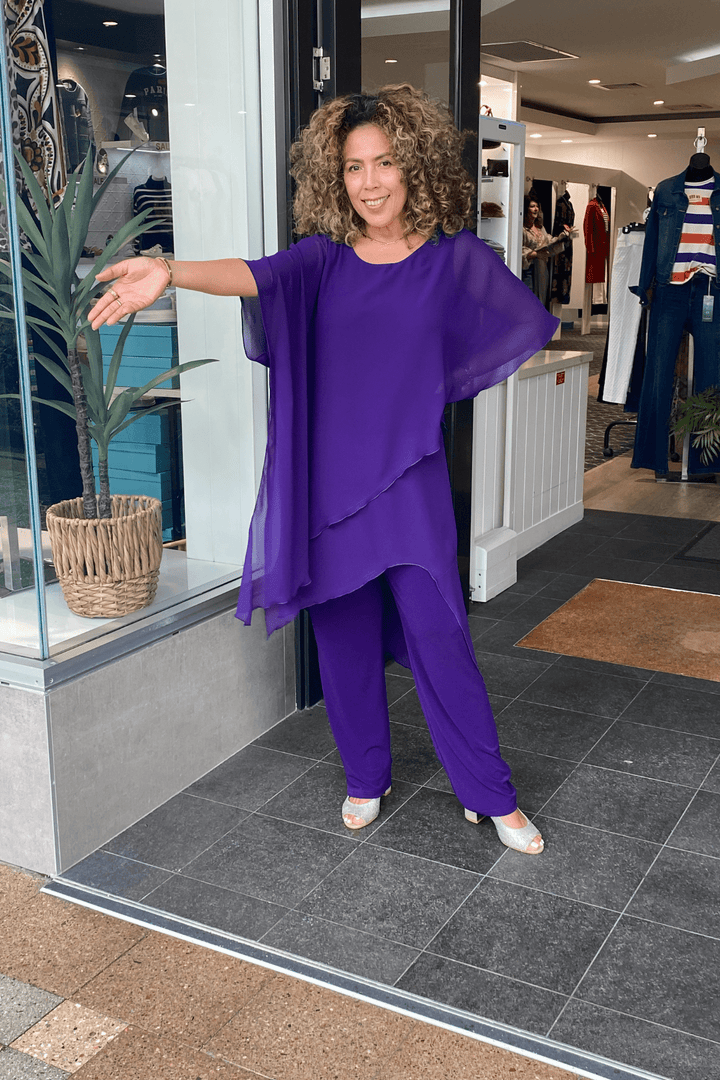 Tilly Jumpsuit - Purple - SIS1 - Pizazz BoutiqueSister sister