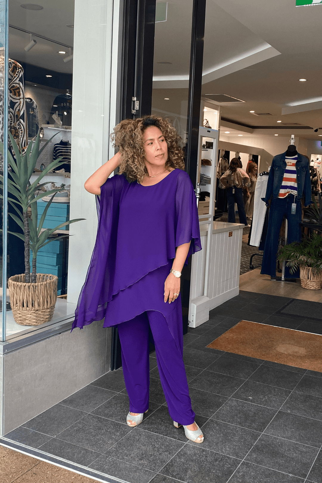 Tilly Jumpsuit - Purple - SIS1 - Pizazz BoutiqueSister sister