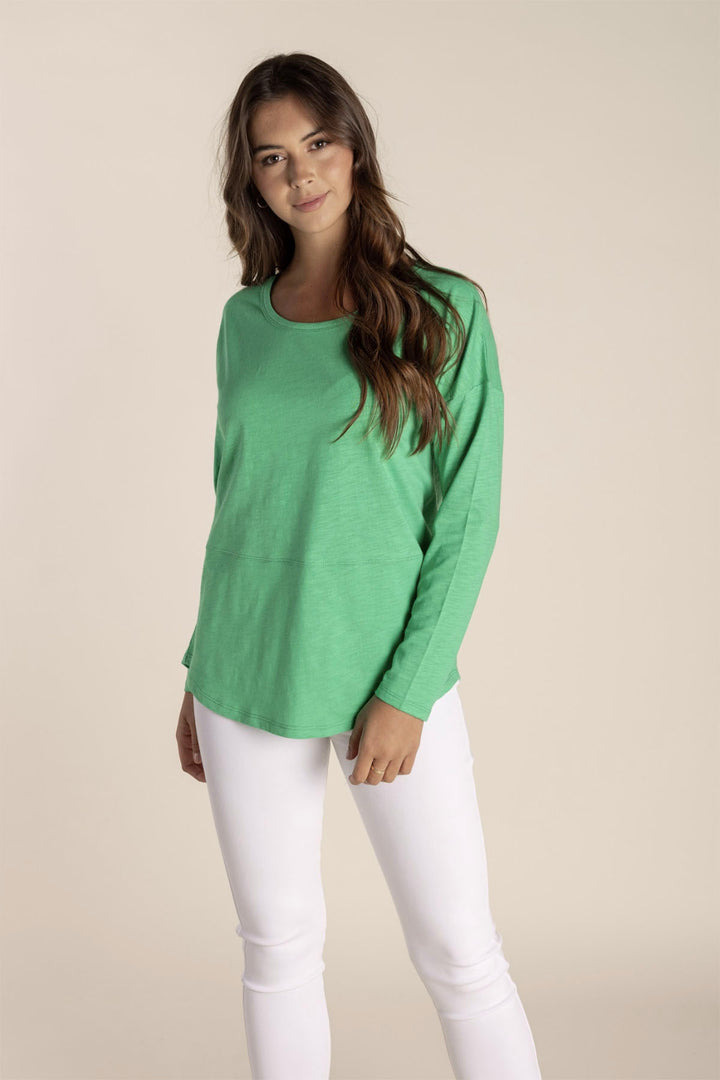 Tommy Long Sleeve Tee - Sea Green - TT16