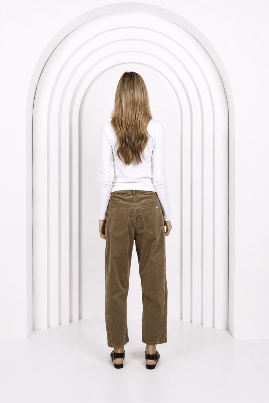 Toni Barrel Cord Jeans - Sage - MC1 - Pizazz BoutiqueMonaco Jeans