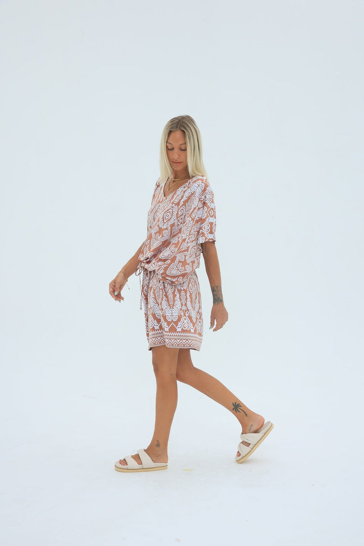 Toteme Dress - Tan - CB51 - Pizazz BoutiqueCarbon The Label