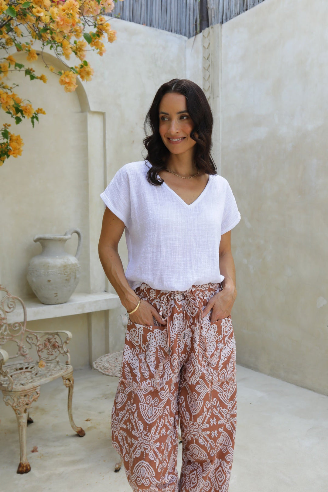 Toteme Frayed Pant - Tan - CB23 - Pizazz BoutiqueCarbon The Label