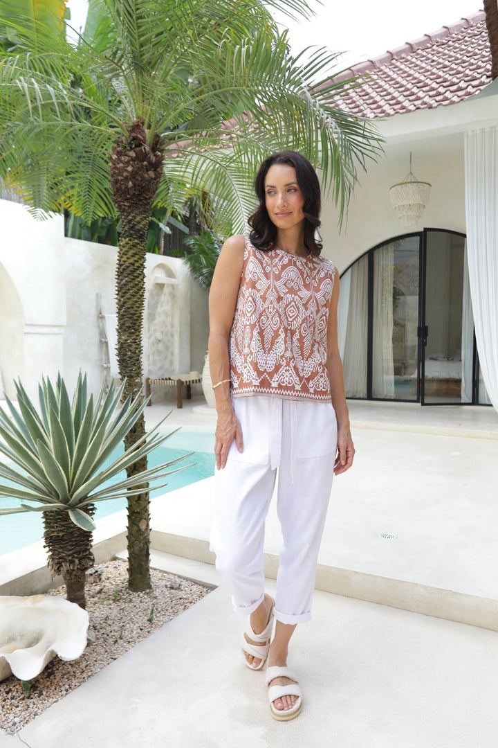 Toteme Tank - Tan - CB49 - Pizazz BoutiqueCarbon The Label