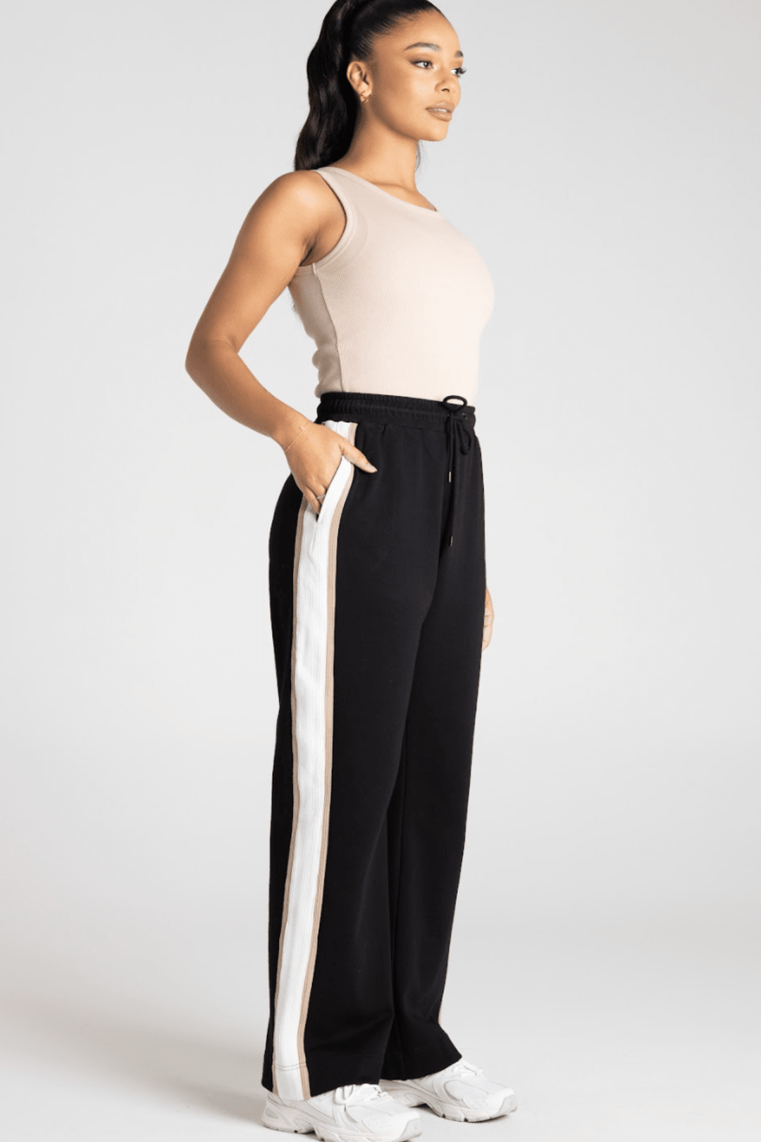 Track Pant - Black - TT18 - Pizazz BoutiqueTwo - T's