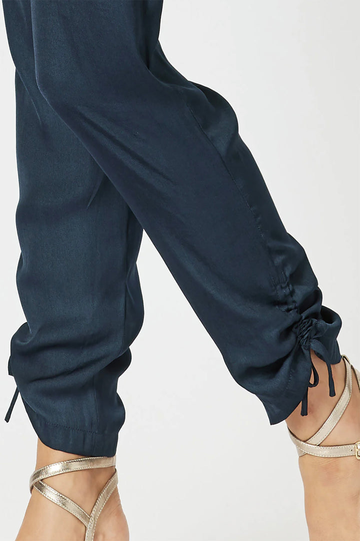 Traveller Luxe Side tie Pant - Navy - HV3