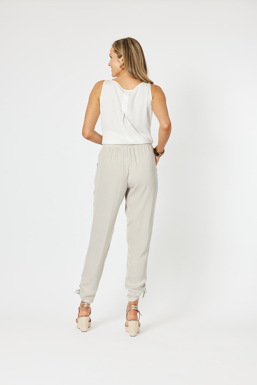 Traveller Luxe Side tie Pant - Champagne - HV3