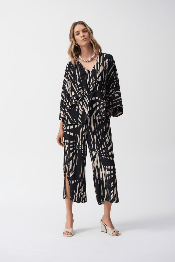 Tropical Print Culotte Pants - JR31 - Pizazz BoutiqueJoseph Ribkoff