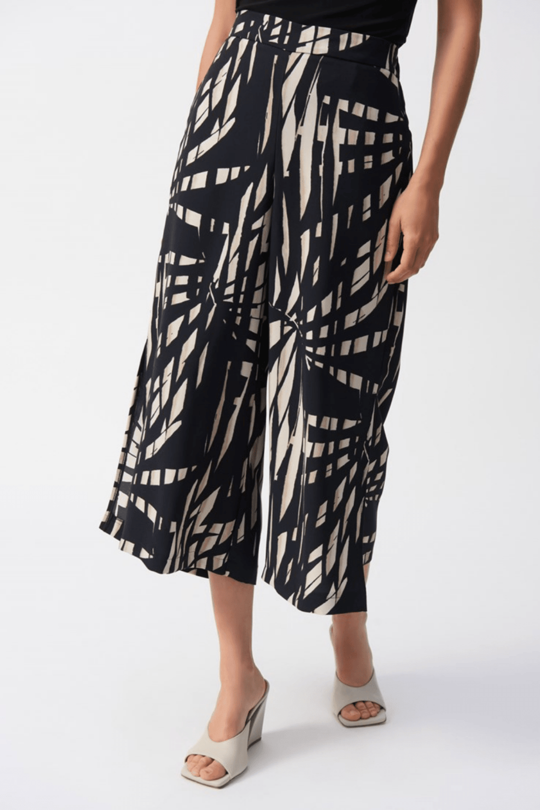 Tropical Print Culotte Pants - JR31 - Pizazz BoutiqueJoseph Ribkoff