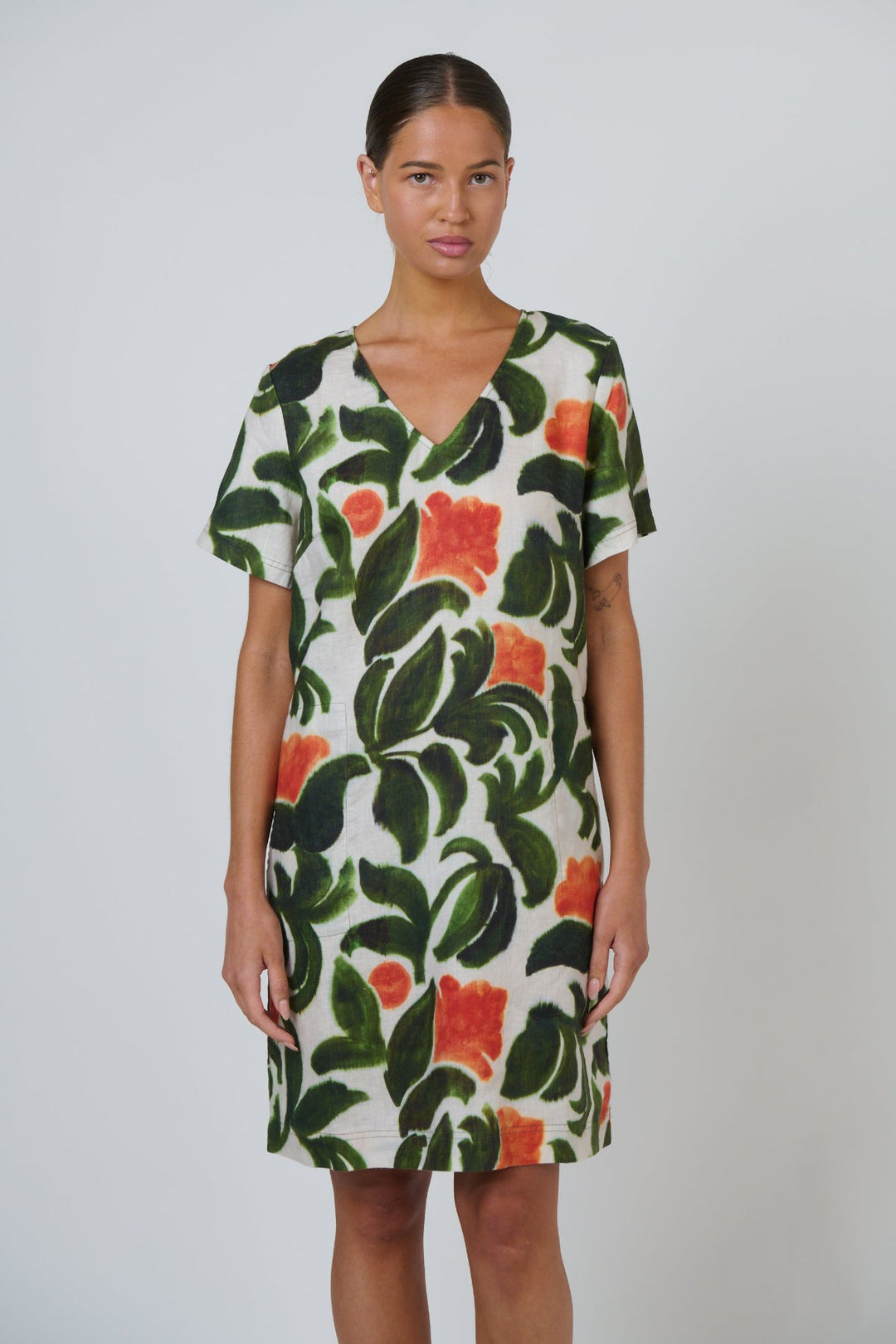 Tuileries Linen Dress - Pizazz BoutiqueNaturals By O & J