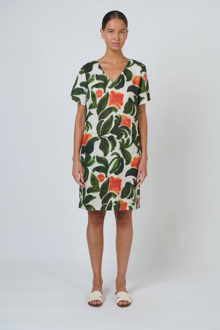 Tuileries Linen Dress - Pizazz BoutiqueNaturals By O & J