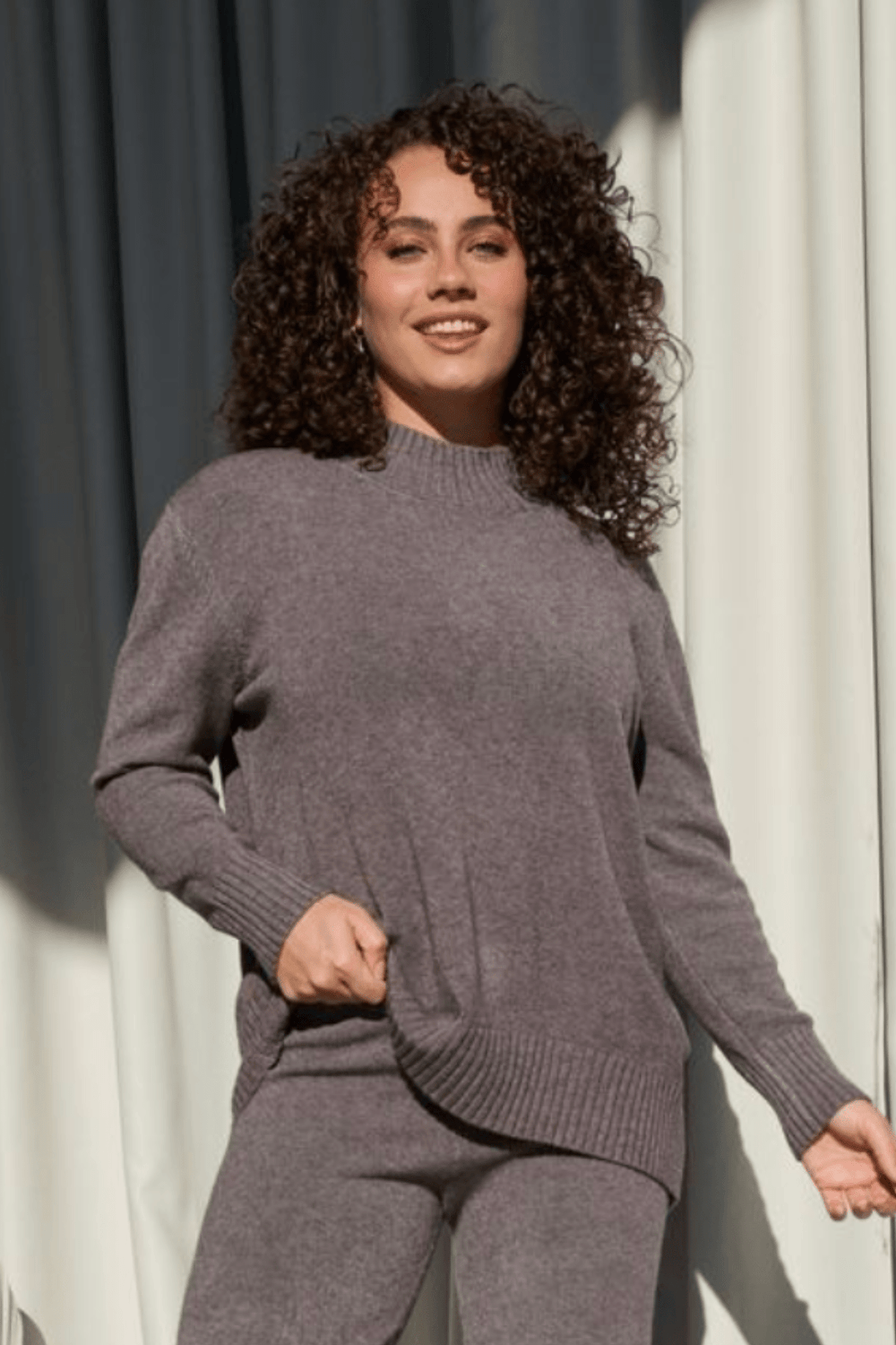 Tunic Knit - Shadow - CJ36 - Pizazz BoutiqueCaju