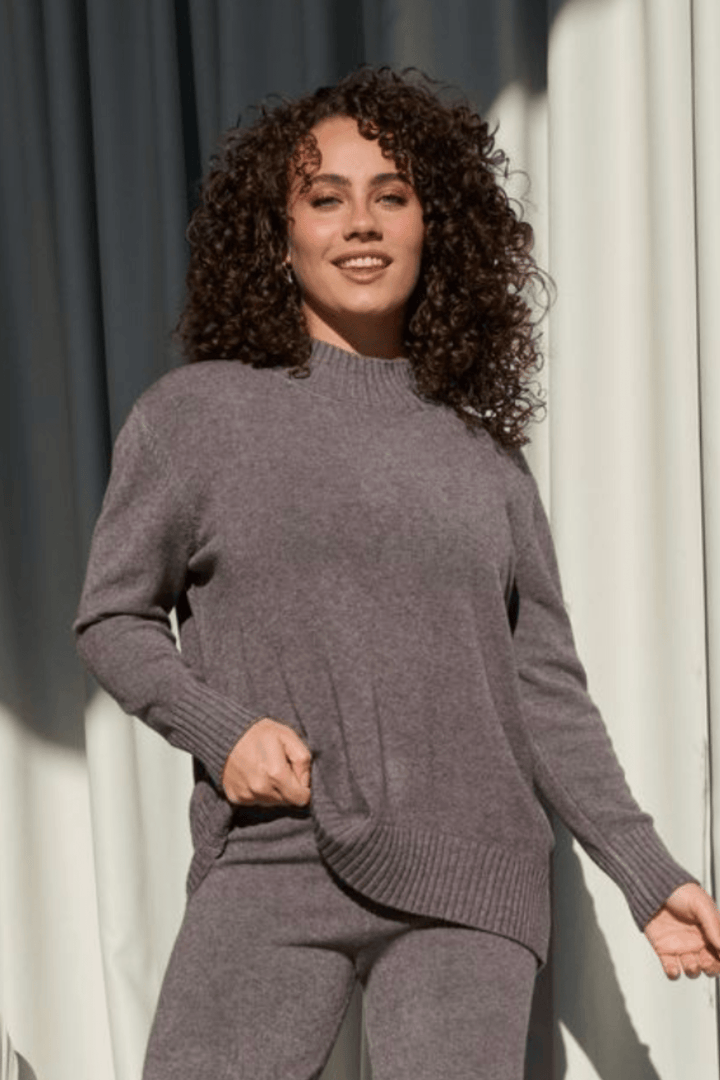 Tunic Knit - Shadow - CJ36 - Pizazz BoutiqueCaju