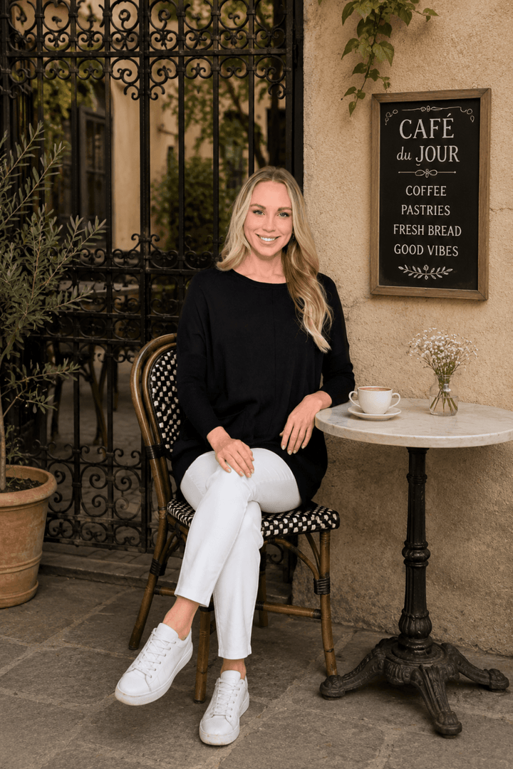 Two Pocket Harriet Jumper - Black - CC23 - Pizazz BoutiqueCali & Co