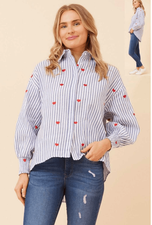 Valentine Shirt - CK5 - Pizazz BoutiqueCaroline Morgan