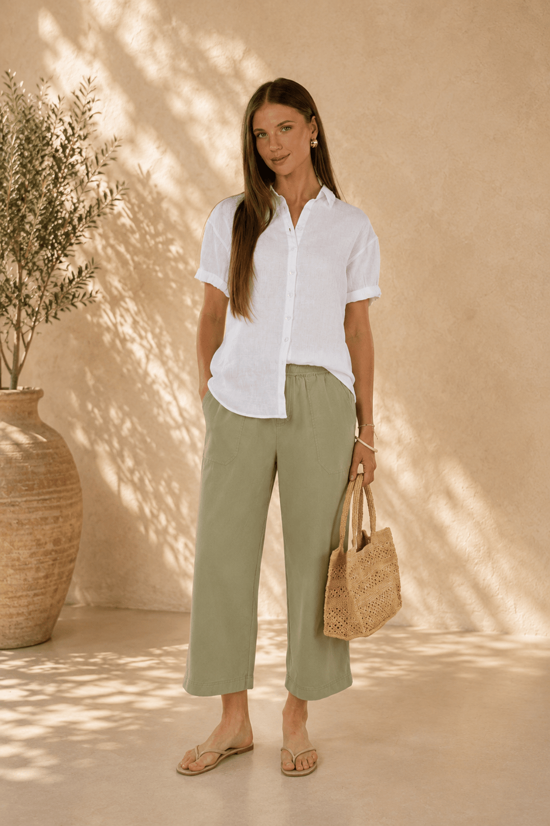 Varga Pant - Khaki - HM22 - Pizazz BoutiqueHumidity