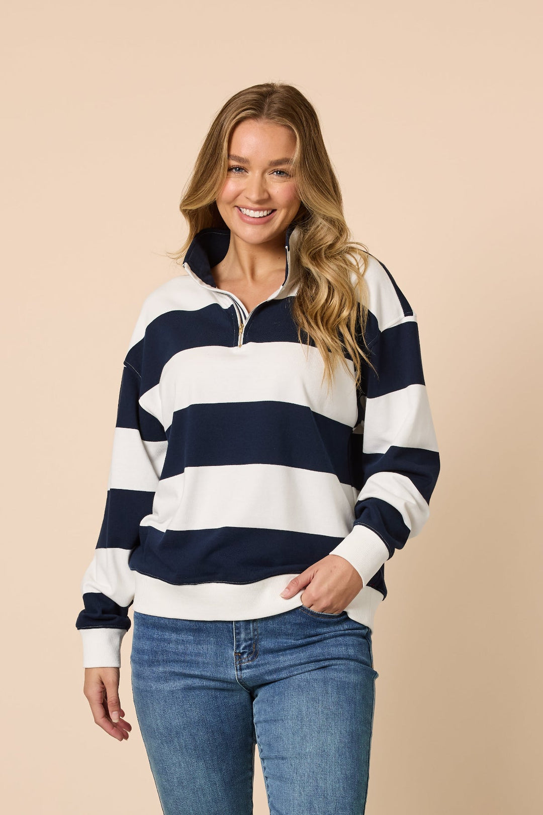 Varsity Stripe Shirt - TZ36 - Pizazz BoutiqueThreadz