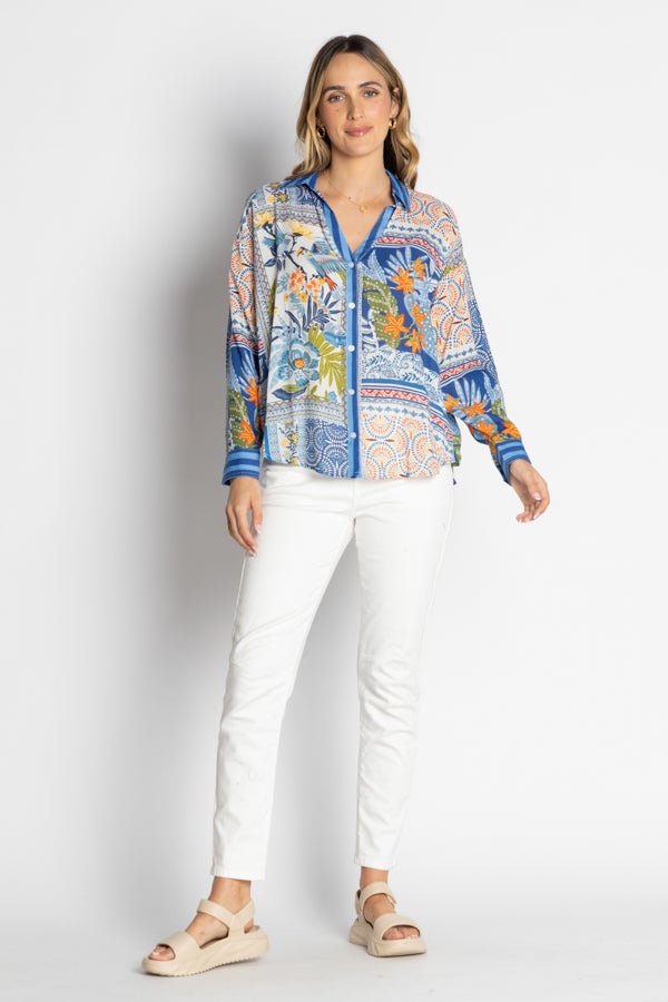 Velora Shirt - Ocean - LL43 - Pizazz BoutiqueLula Life