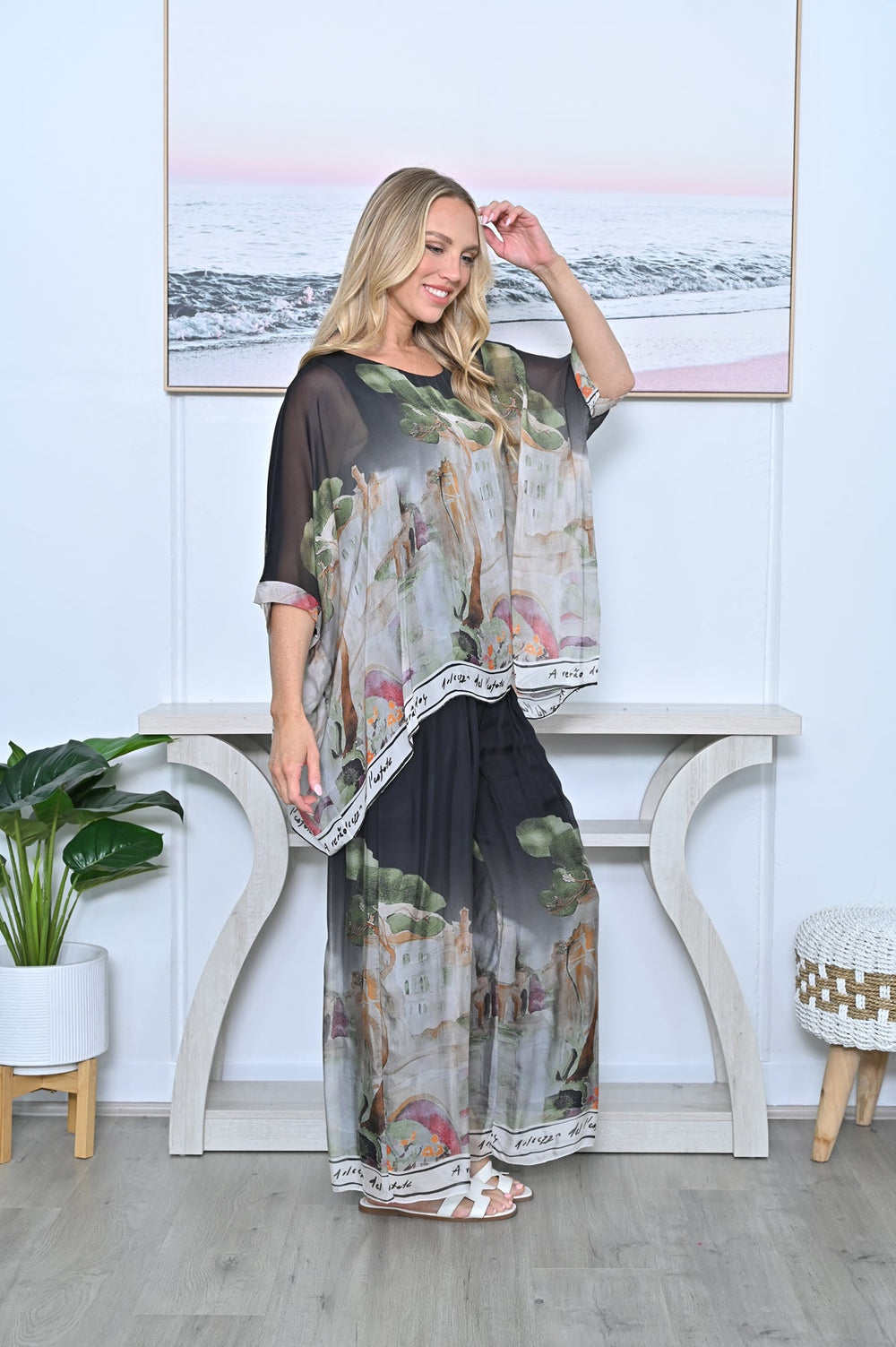 Venice Pant - Black - CC10 - Pizazz BoutiqueCali & Co