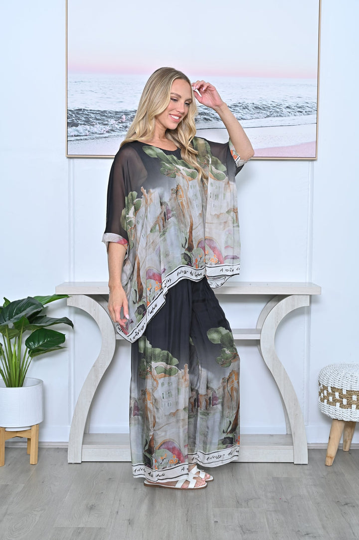 Venice Pant - Black - CC10 - Pizazz BoutiqueCali & Co