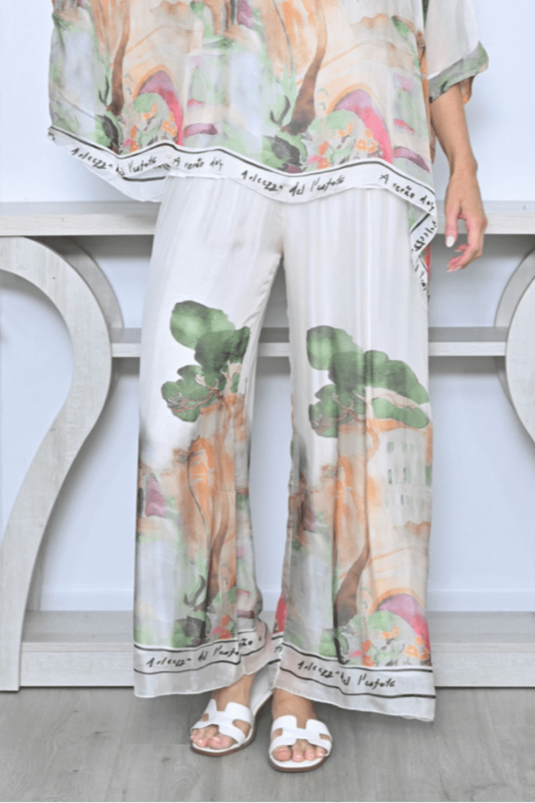 Venice Pant - White - CC10 - Pizazz BoutiqueCali & Co