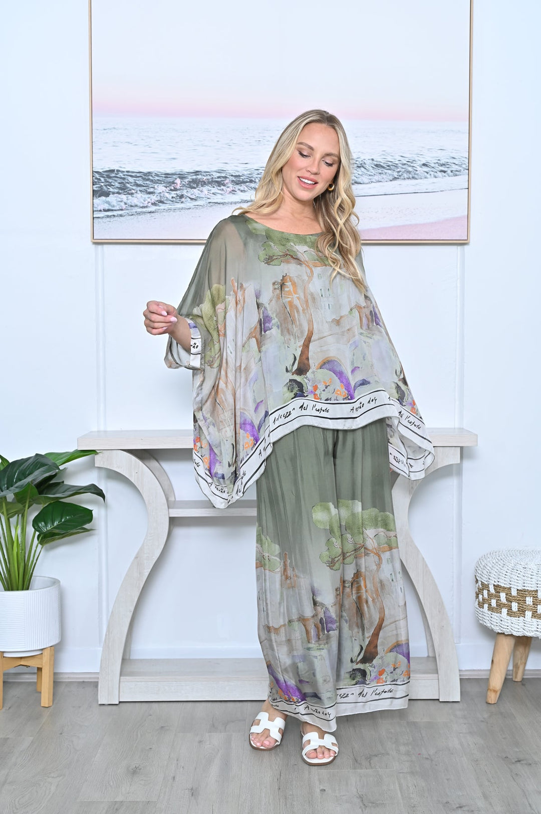 Venice Top - Khaki - CC8 - Pizazz BoutiqueCali & Co