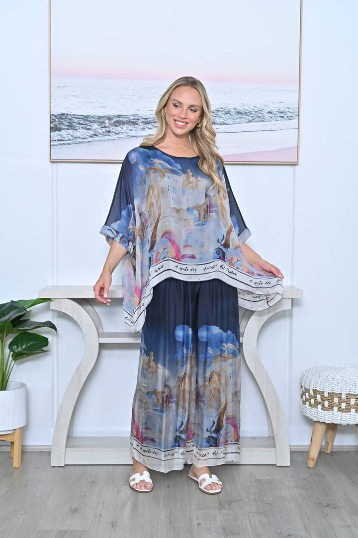 Venice Top - Navy - CC8 - Pizazz BoutiqueCali & Co