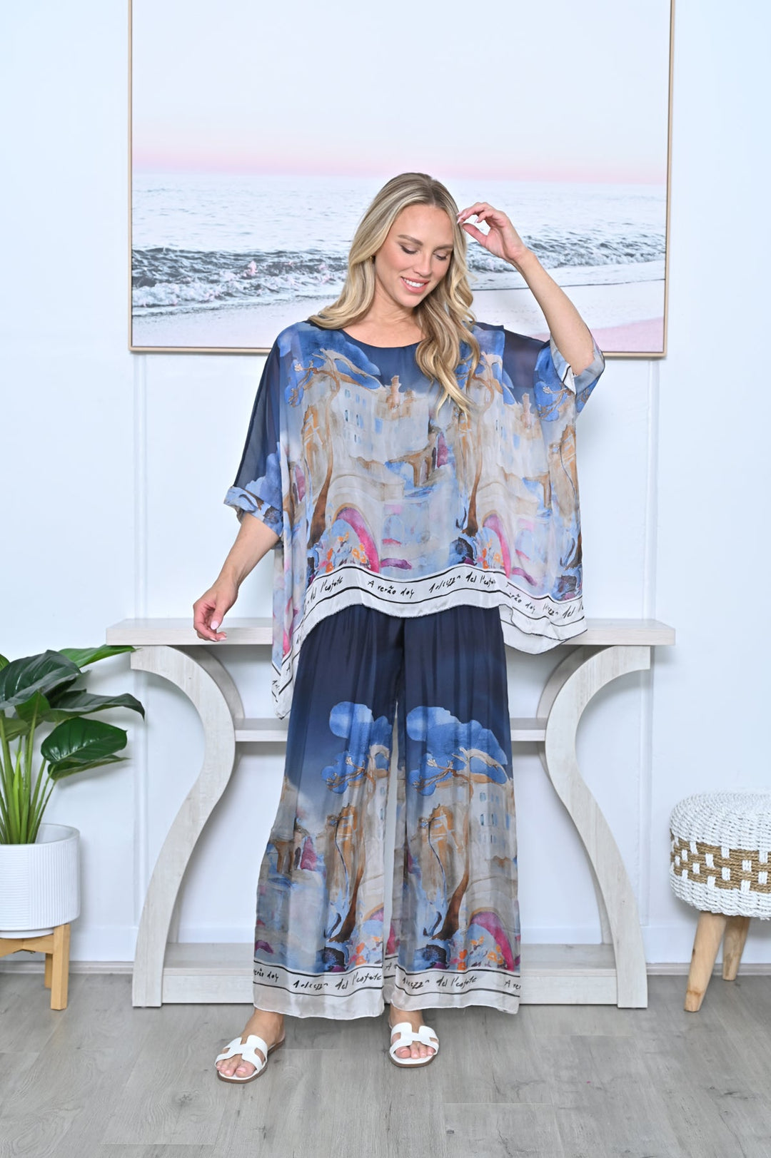 Venice Top - Navy - CC8 - Pizazz BoutiqueCali & Co